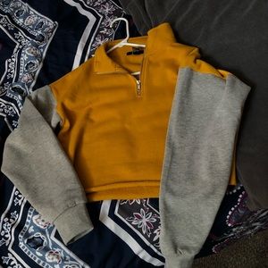 Forever 21 yellow Quarter Zip